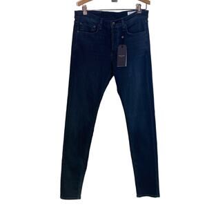 New Rag & Bone Jeans Extreme Skinny Button Fly Distressed Style 32